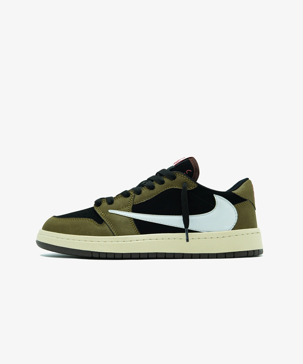 Nike-Air-Jordan1-Low-Travis-Scott-Mocha کتونی جردن ترویس موکا